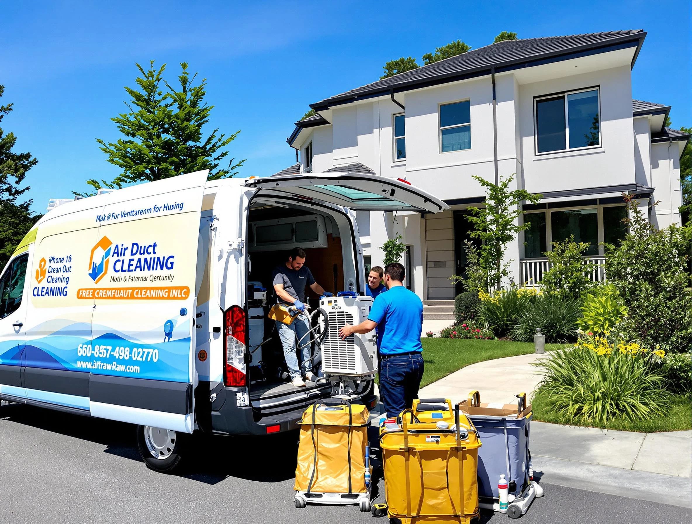 Anaheim Air Duct Cleaning technician performing professional air duct cleaning in Anaheim