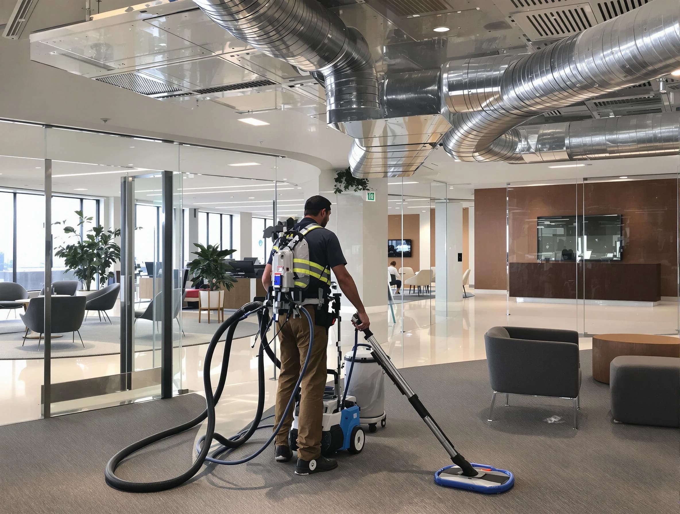 Commercial duct cleaning service by Anaheim Air Duct Cleaning in Anaheim