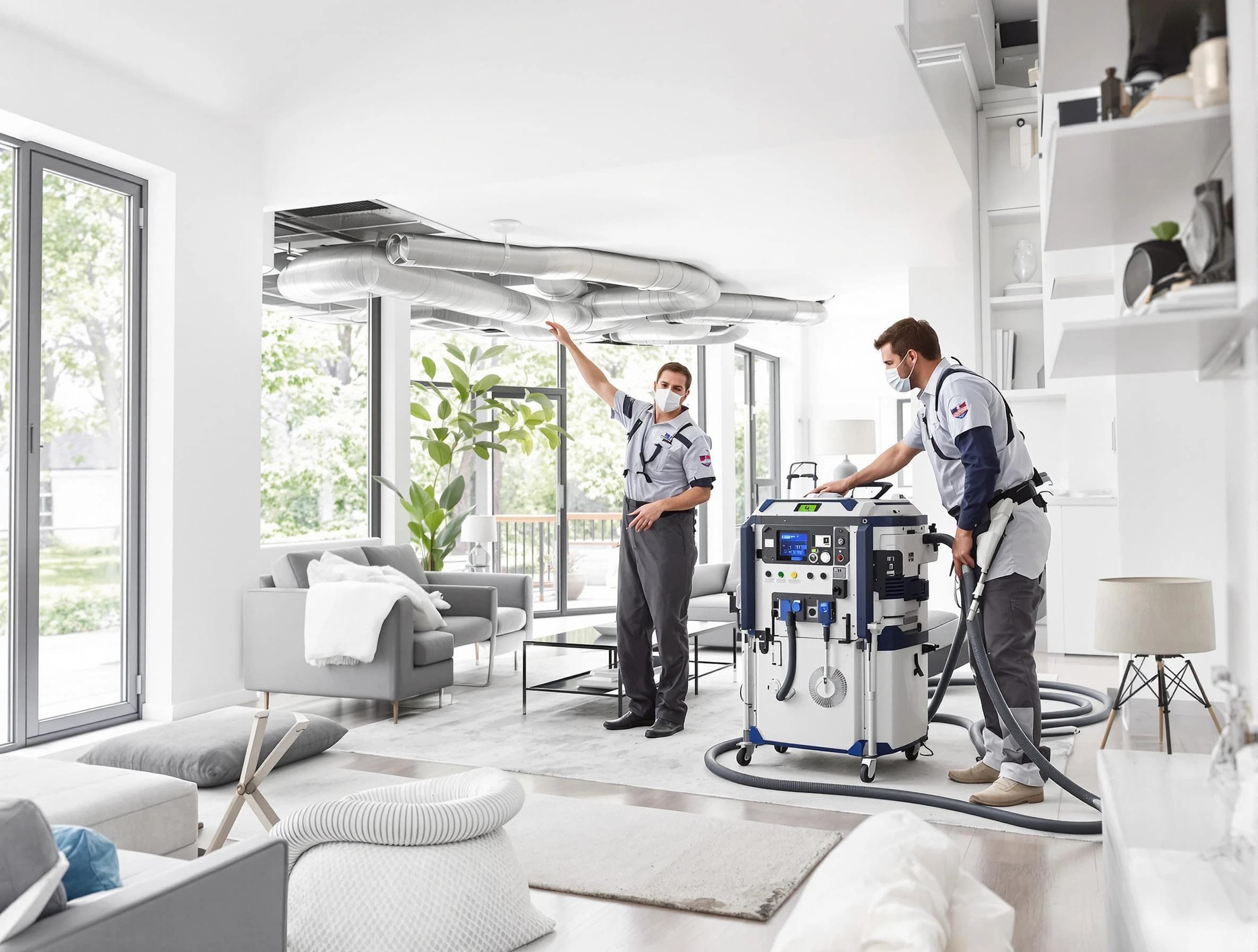 Anaheim Air Duct Cleaning professional conducting pure air duct cleaning with state-of-the-art equipment in Anaheim