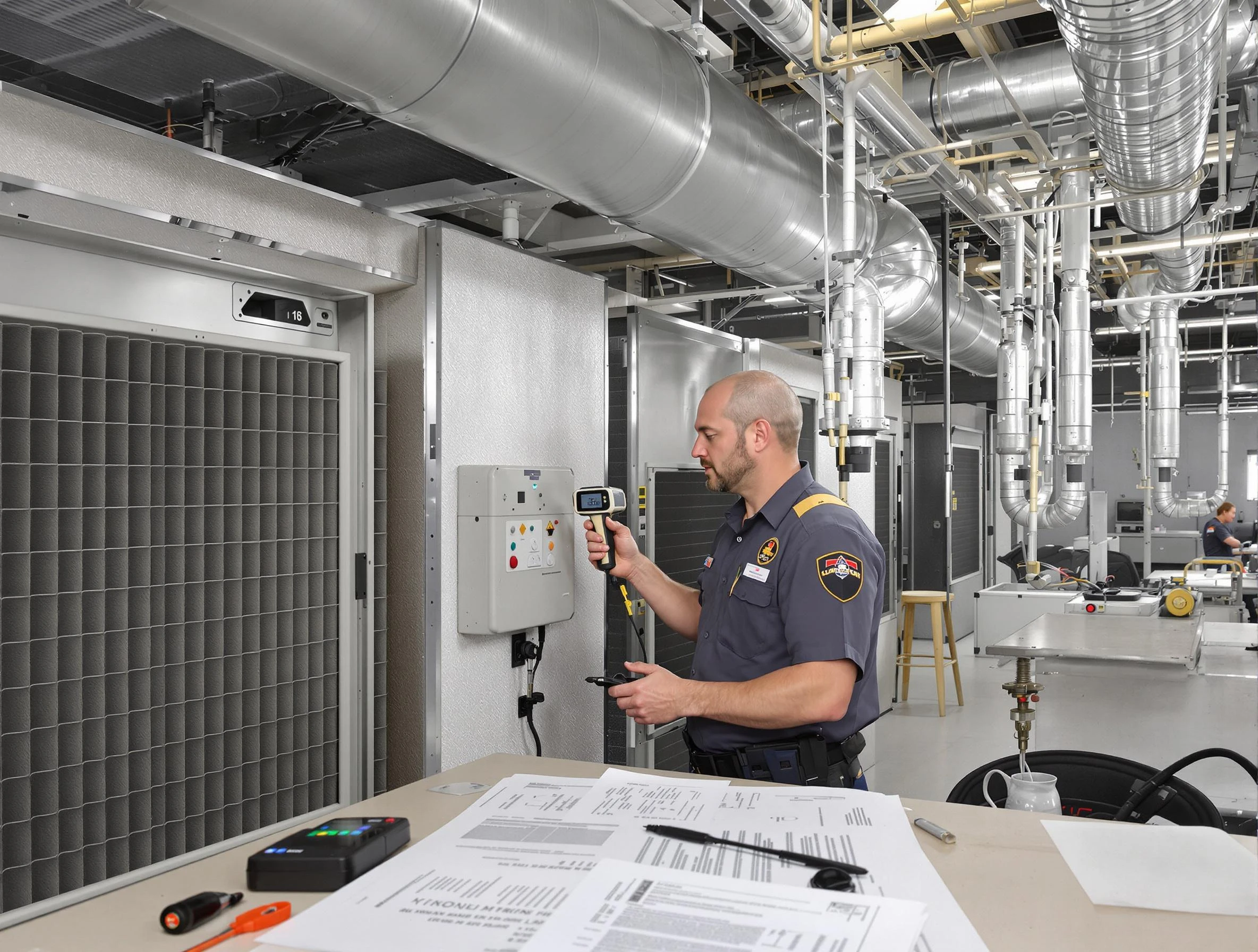 Professional filter system inspection by Anaheim Air Duct Cleaning in Anaheim