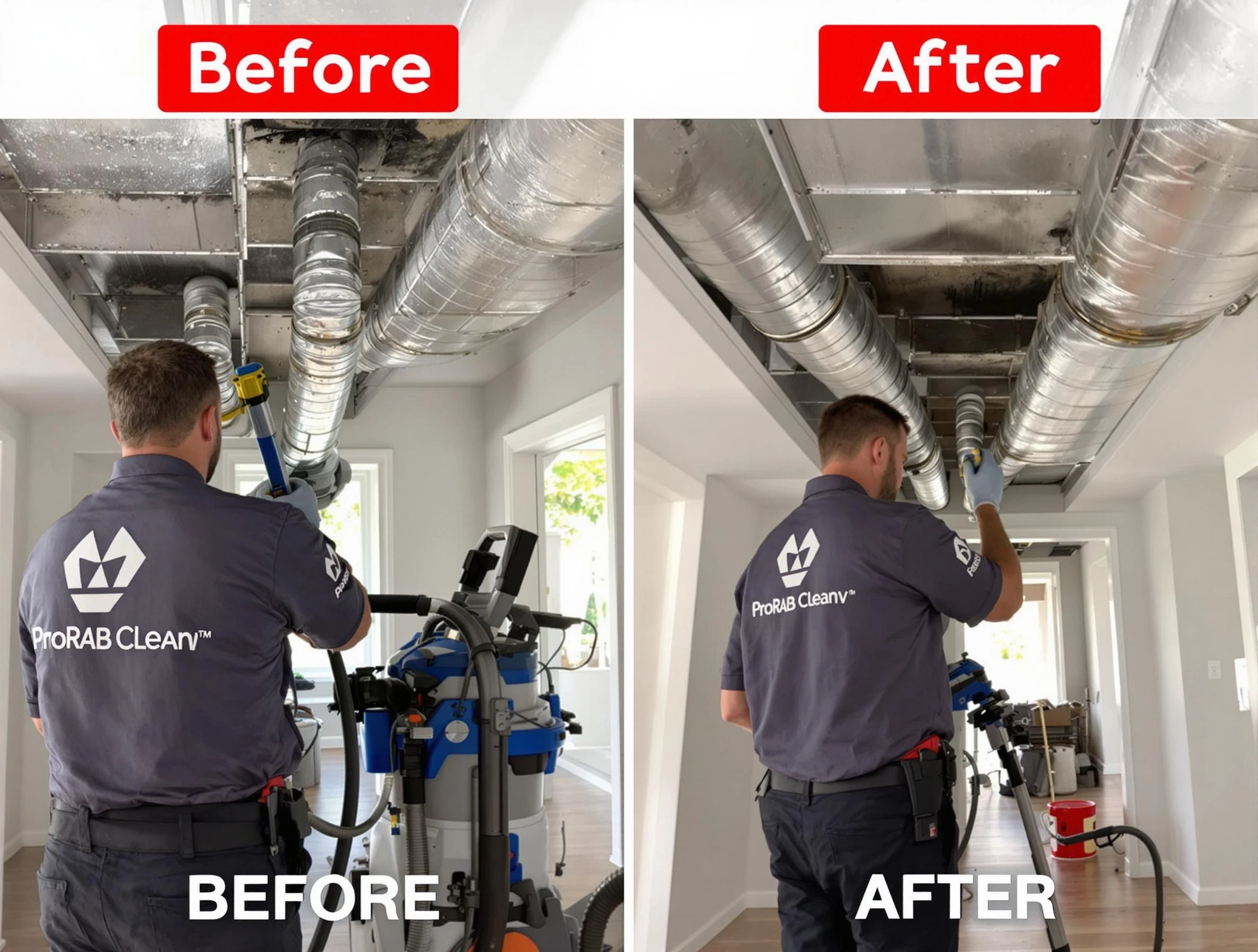 Anaheim Air Duct Cleaning expert performing thorough residential duct cleaning in a Anaheim home